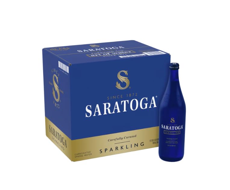 Sparkling Spring Water, Carbonated, 28 fl oz Bottles (Pack of 12)