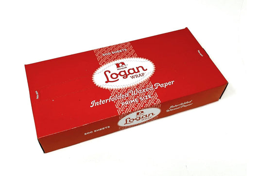 LOGAN INTERFOLDED DRY WAX PAPER, GREASE-PROOF, 12 X 10.75 IN, 500 COUNT