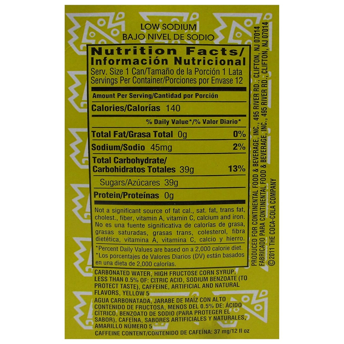 INCA KOLA GOLDEN CARBONATED SODA, PERUVIAN SOFT DRINK, 12 OZ CANS (12 PACK)