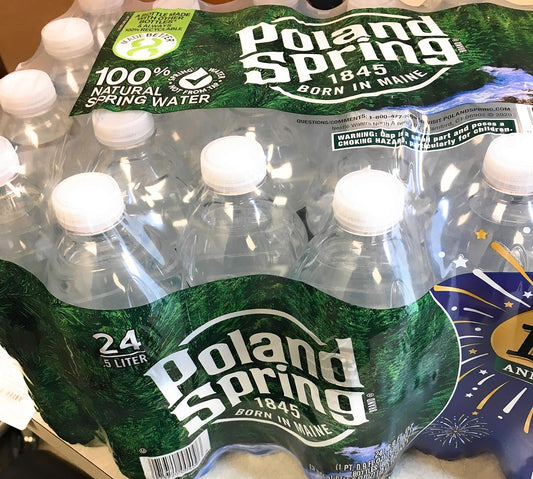 POLAND SPRING 100% NATURAL SPRING WATER, 16.9 FL OZ BOTTLES (24 PACK)