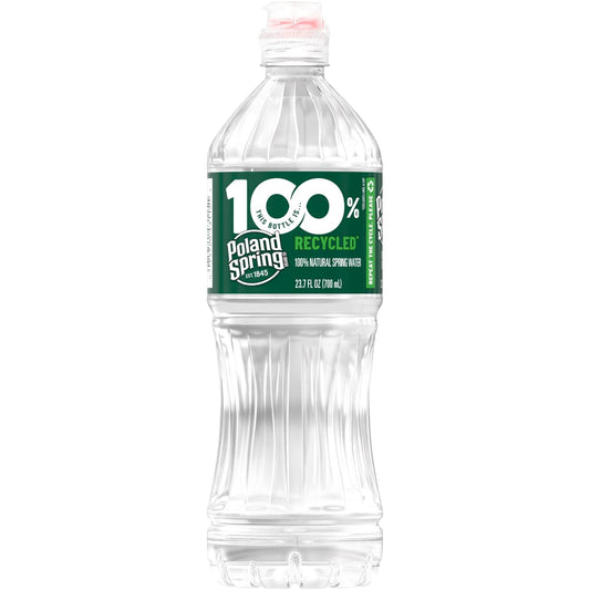 POLAND SPRING 100% NATURAL SPRING WATER, SPORT BOTTLES, 23.7 FL OZ (PACK OF 24)