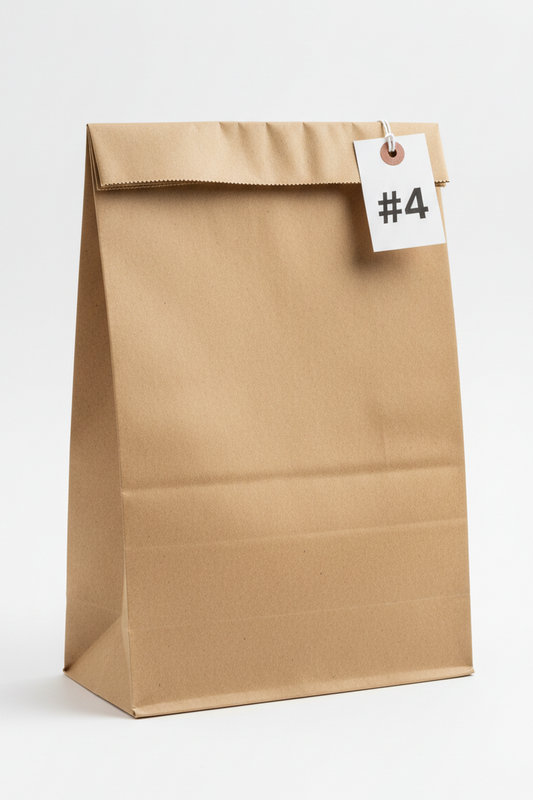 DEMAYA Brown Paper Bags 500 CT– Heavy-Duty Kraft Paper Lunch, Retail & Takeout Bags for Food Service & Everyday Use