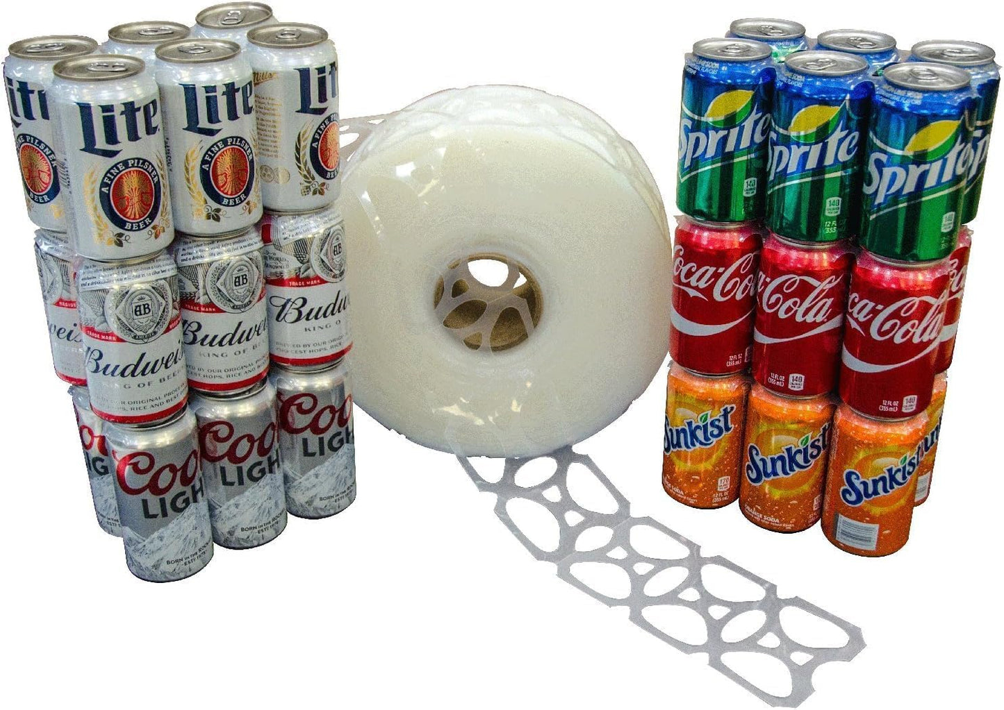 CAN CARRIER RINGS 6 PACK FOR 12 OZ CANS – 1000 COUNT ROLL