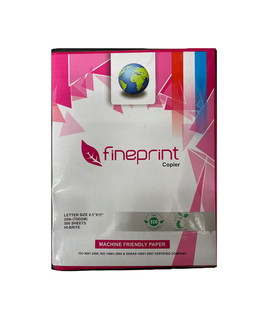 FINEPRINT COPIER PAPER, 8.5" X 11", 500 SHEETS PER REAM