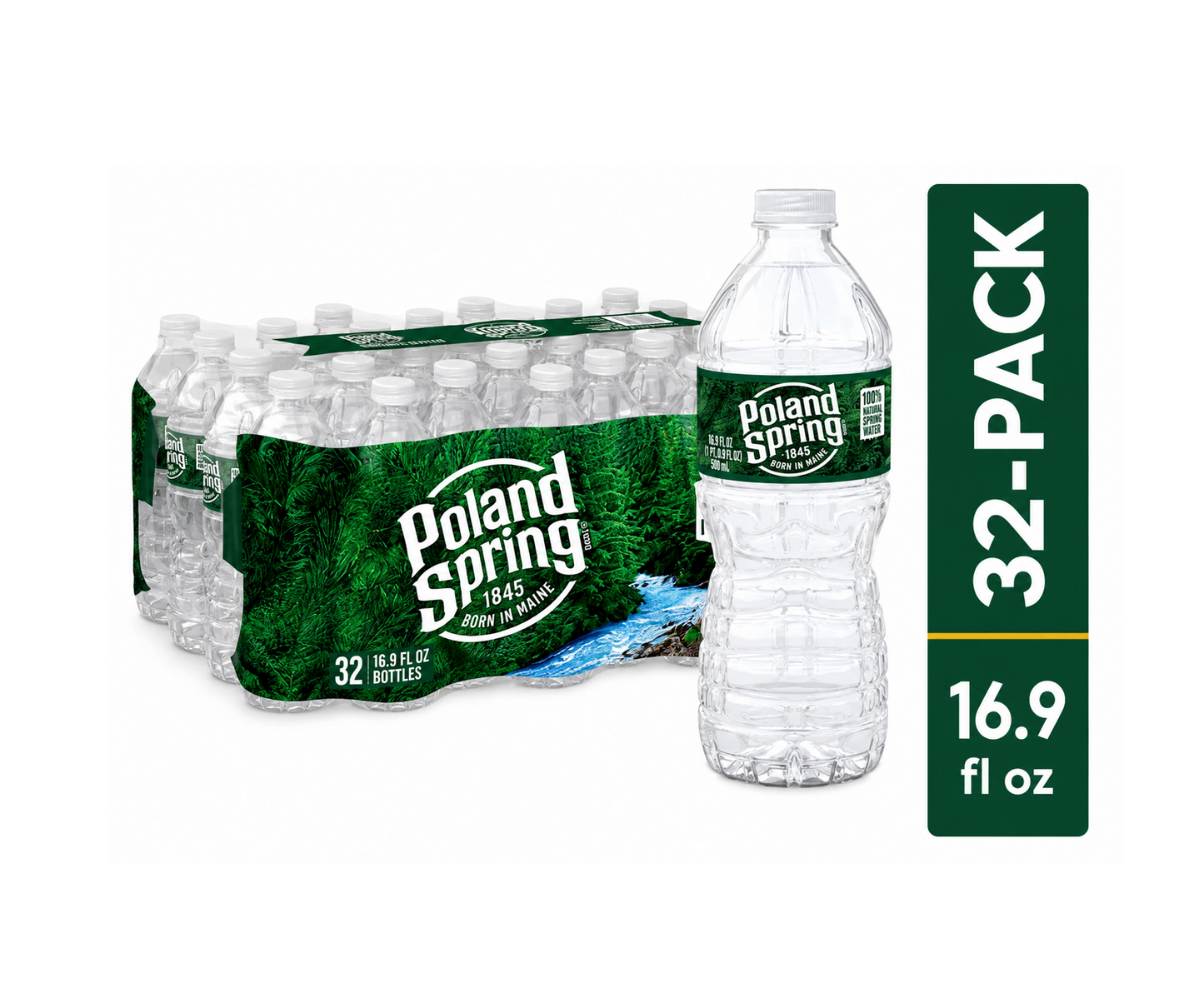 Poland Spring Drinking Water, Multiple Bottle Sizes & Case Packs Available – Bulk Water Free Delivery