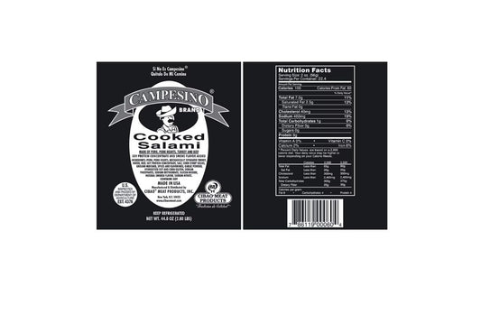 CAMPESINO COOKED SALAMI SNACK PACK – 2.7 LB EACH – PACK OF 3