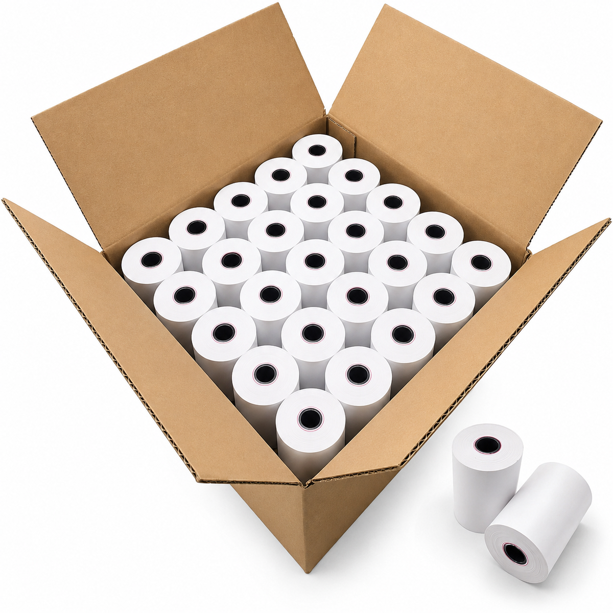 DEMAYA 3 1/8" x 230' BPA-Free Thermal Receipt Paper Rolls – 50 Rolls/Case