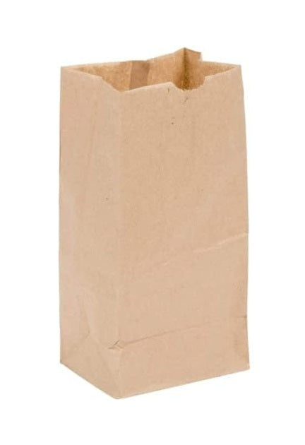 BROWN KRAFT PAPER BAGS – 3 LB SIZE – 500 COUNT