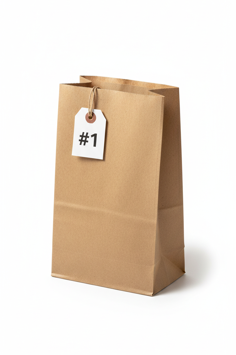 DEMAYA Brown Paper Bags 500 CT, Heavy-Duty Kraft Paper Lunch, Retail & Takeout Bags for Food Service & Everyday Use