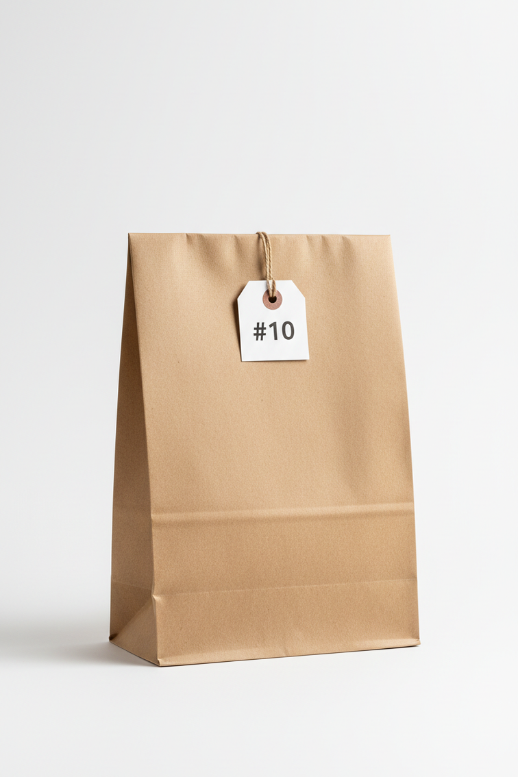 DEMAYA Brown Paper Bags 500 CT– Heavy-Duty Kraft Paper Lunch, Retail & Takeout Bags for Food Service & Everyday Use