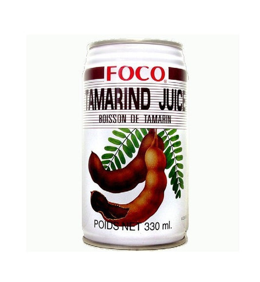 FOCO 100% NATURAL TAMARIND JUICE DRINK, SWEET & TANGY, 11.8 FL OZ CANS (PACK OF 6)