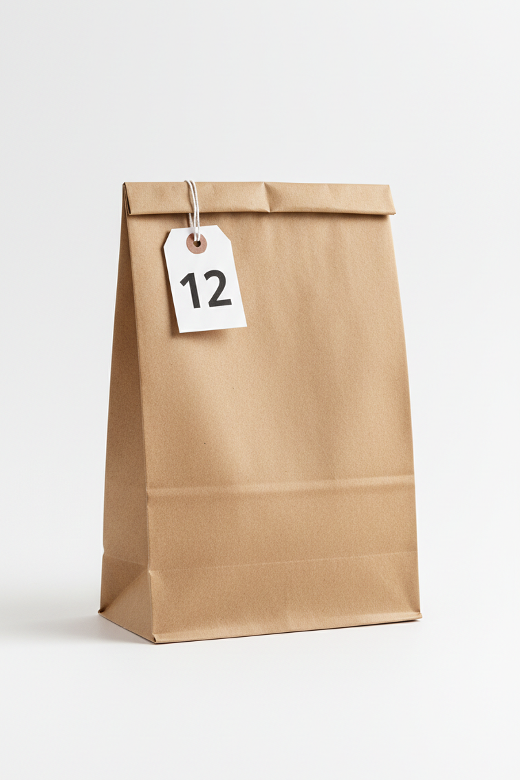 DEMAYA Brown Paper Bags 500 CT– Heavy-Duty Kraft Paper Lunch, Retail & Takeout Bags for Food Service & Everyday Use