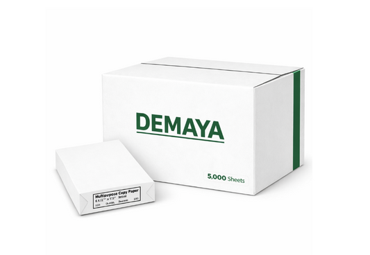 Demaya Multi-Use Printer & Copy Paper, Letter Size (8.5" x 11"), 92 Brightness, White Multipurpose Office Paper for Printer, Copier, Inkjet & Laser Printing