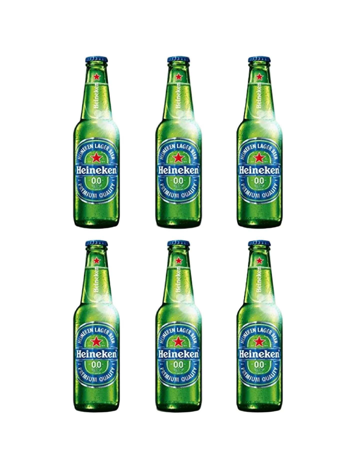 HEINEKEN 0.0 NON-ALCOHOLIC PREMIUM LAGER, ZERO ALCOHOL, 11 OZ BOTTLES (PACK OF 6)
