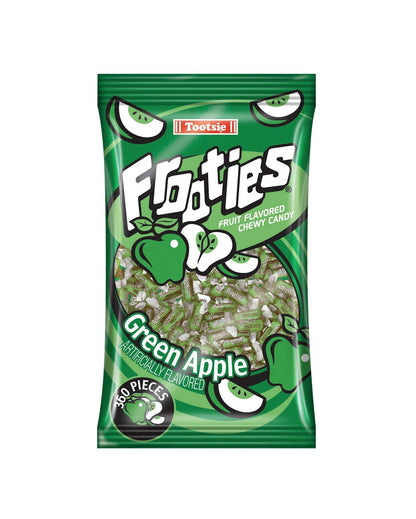 Tootsie Roll Frooties Chewy Candy, Green Apple – 360-Piece Bulk Bag (38.8 oz) – Gluten & Peanut Free, Individually Wrapped