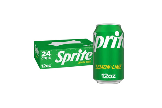 Sprite Lemon-Lime Soda – Crisp, Caffeine-Free, 12 Fl Oz Cans – 24 Pack