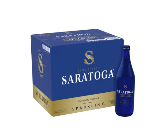 Sparkling Spring Water, Carbonated, 28 fl oz Bottles (Pack of 12)