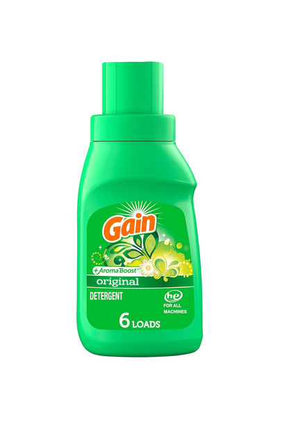 GAIN AROMA BOOST LIQUID LAUNDRY DETERGENT, ORIGINAL SCENT, 10 OZ (12 PACK)
