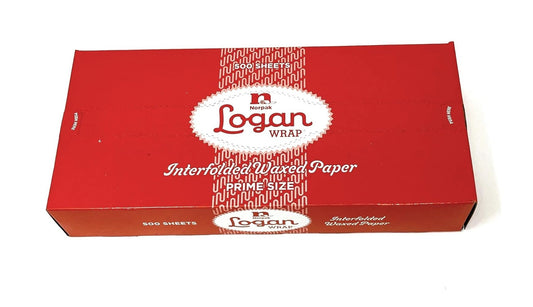 LOGAN INTERFOLDED DRY WAX PAPER, GREASE-PROOF, 12 X 10.75 IN, 500 COUNT