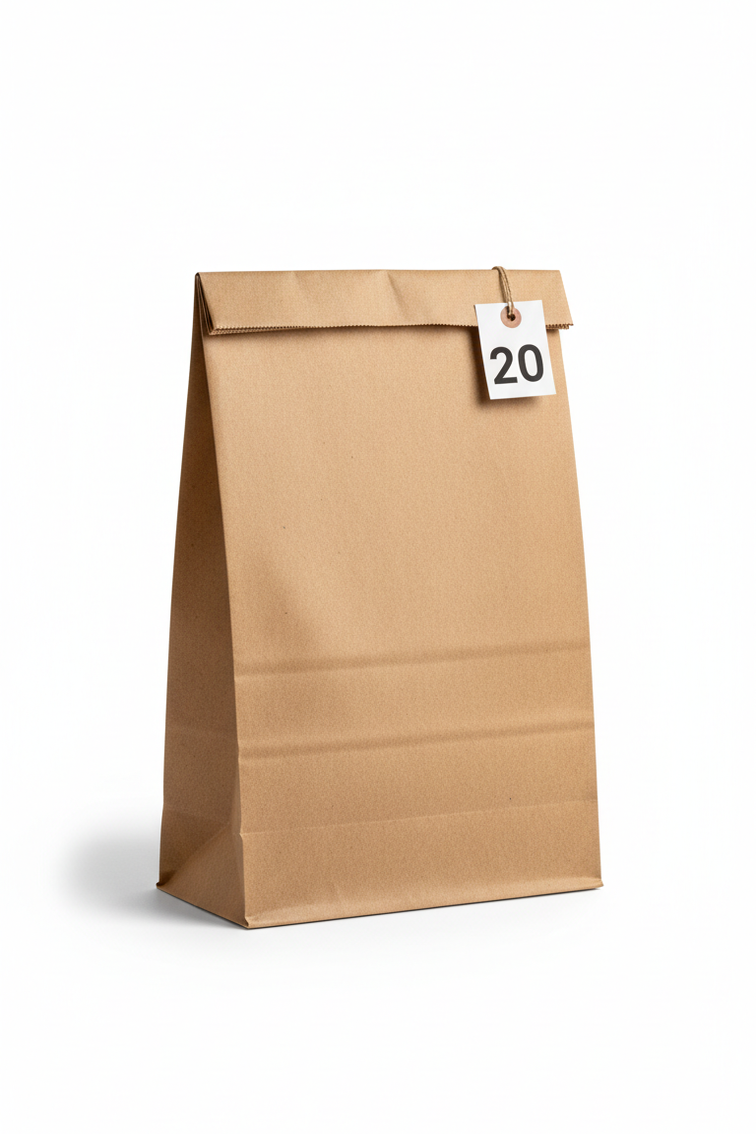 DEMAYA Brown Paper Bags 500 CT– Heavy-Duty Kraft Paper Lunch, Retail & Takeout Bags for Food Service & Everyday Use