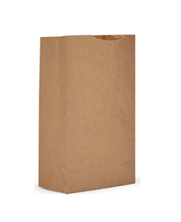 BROWN PAPER BAGS, SIZE 8.5" X 5.93" X 13.39" SOS #20SH – 250 BAGS