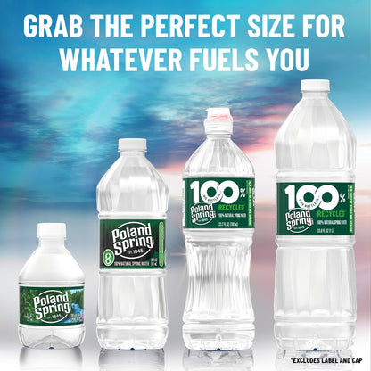 POLAND SPRING 100% NATURAL SPRING WATER, 16.9 OZ BOTTLES (PACK OF 24)