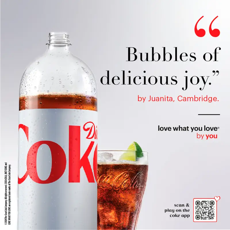 DIET COKE, ZERO SUGAR COLA, 2 LITER BOTTLES (6 PACK)