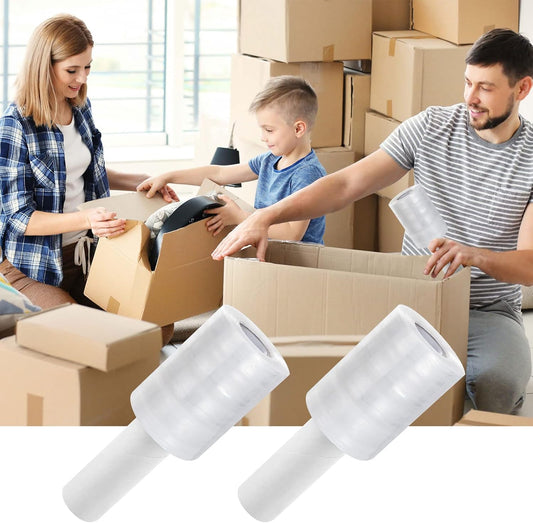 DEMAYA Stretch Film Roll 5" x 1,000' – Heavy-Duty 80 Gauge Clear Banding Film for Pallet Wrapping, Shipping, Moving & Warehouse Packaging
