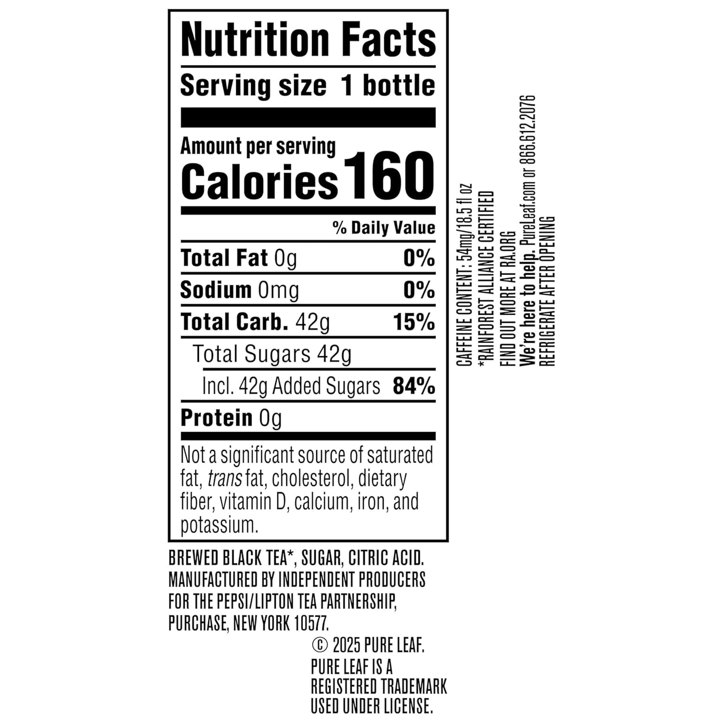 Pure Leaf Sweet Iced Tea – 18.5 Fl Oz Bottles – 12 Pack