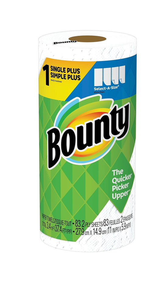 BOUNTY SELECT A SIZE PAPER TOWELS – 2 PLY – 24 ROLLS