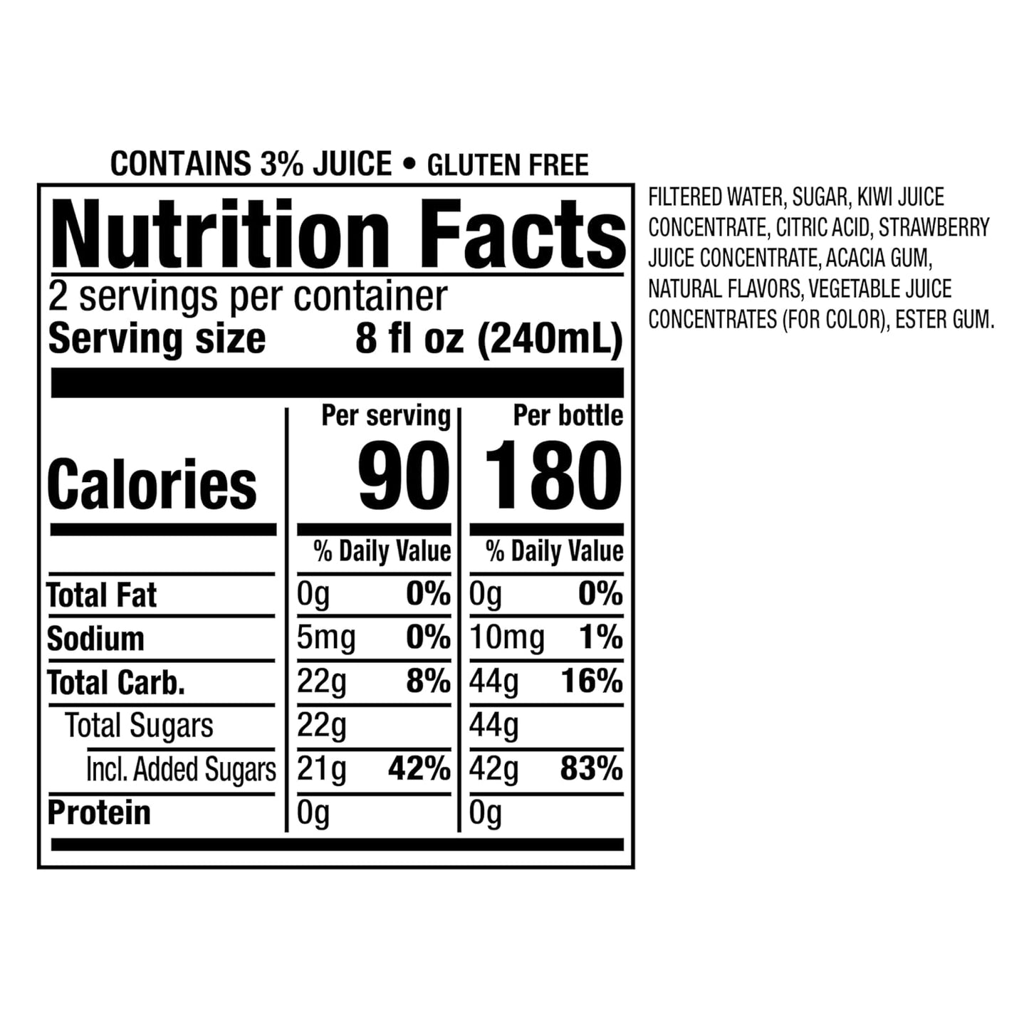 Snapple Kiwi Strawberry Juice Drink – Made With Real Juice, 16 Fl Oz Bottles – 12 Pack