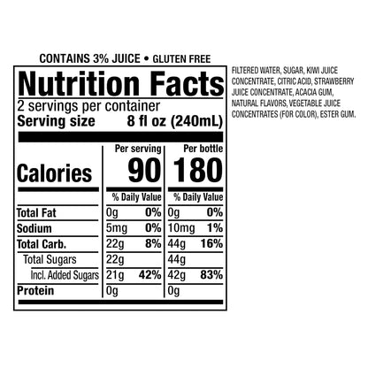 Snapple Kiwi Strawberry Juice Drink – Made With Real Juice, 16 Fl Oz Bottles – 12 Pack