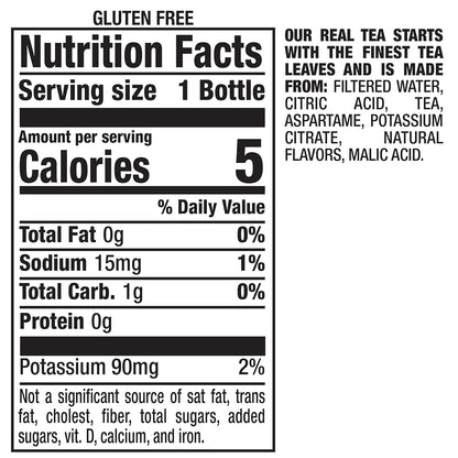 Snapple Zero Sugar Raspberry Tea – 16 Oz Bottles – 12 Pack