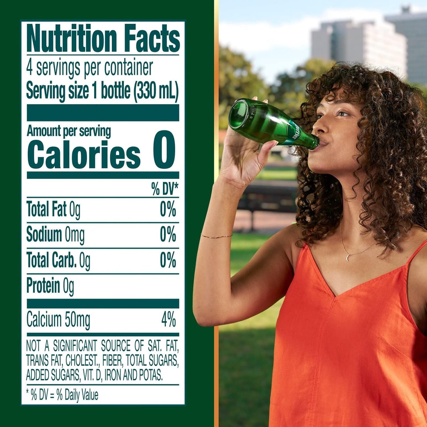 PERRIER SPARKLING NATURAL MINERAL WATER, 11 OZ GLASS BOTTLES (PACK OF 12)