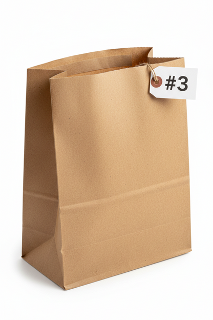 DEMAYA Brown Paper Bags 500 CT, Heavy-Duty Kraft Paper Lunch, Retail & Takeout Bags for Food Service & Everyday Use