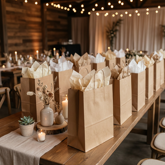 Demaya Brown Kraft Paper Bags with Handles – 13"x7"x17" Large Heavy Duty Grocery, Retail & Takeout Bags, 250 Pack