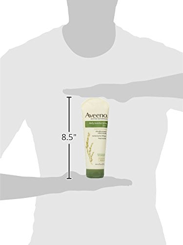 Aveeno Daily Moisturizing Lotion with Natural Colloidal Oatmeal, 8 oz – Nourishing Body Moisturizer for Dry, Sensitive Skin