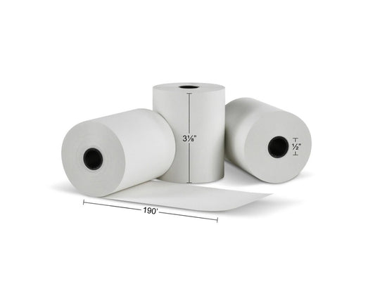 Thermal Receipt Paper Rolls – 3-1/8" x 190', 18 Rolls – Premium POS Register Paper