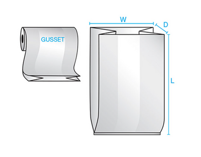 MEAT BAGS PLASTIC CLEAR 8X4X18 IN 475 CT