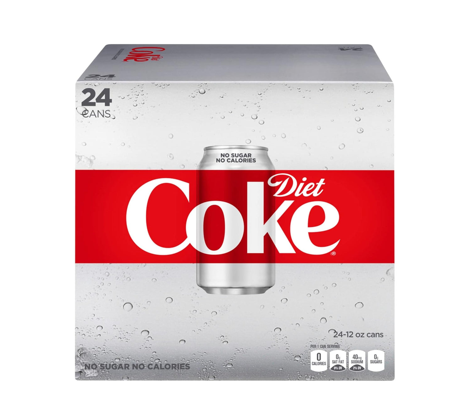 DIET COKE SODA, ZERO SUGAR COLA, 12 OZ CANS (24 PACK)