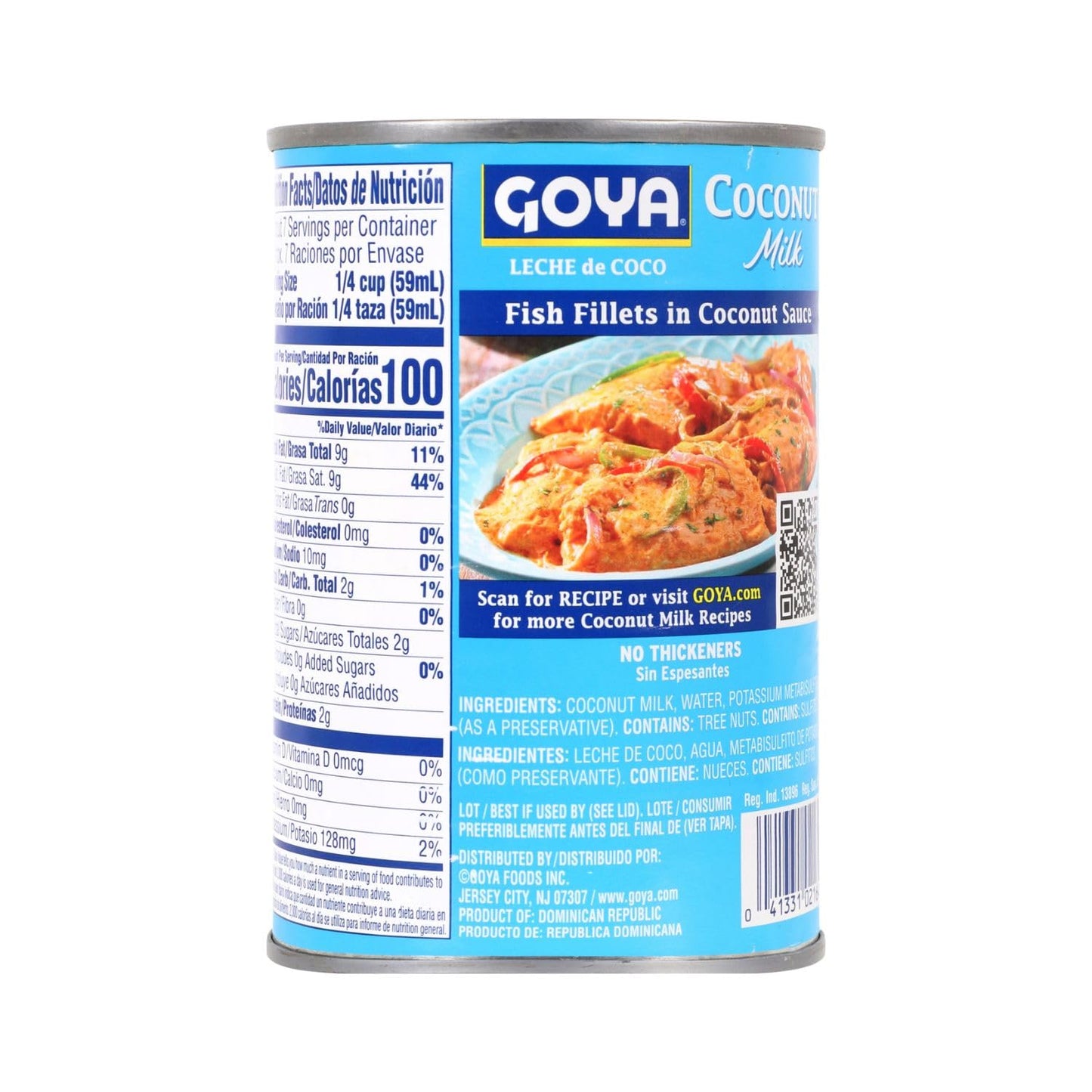 GOYA COCONUT MILK, CREAMY & RICH, 13.5 OZ CANS (PACK OF 6)
