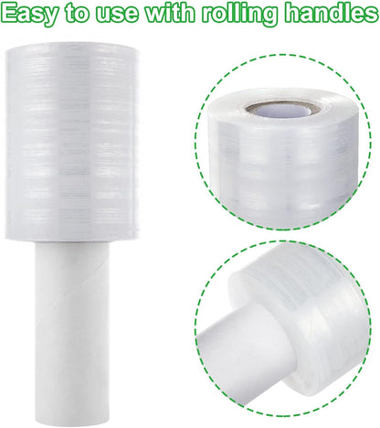 DEMAYA Stretch Film Roll 5" x 1,000' – Heavy-Duty 80 Gauge Clear Banding Film for Pallet Wrapping, Shipping, Moving & Warehouse Packaging