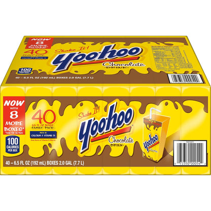 Yoo-hoo Chocolate Flavored Drink - 40 Count, 6.5 fl oz