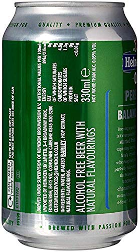 HEINEKEN 0.0 NON-ALCOHOLIC BEER, ZERO ALCOHOL, 11.2 FL OZ BOTTLES (PACK OF 12)