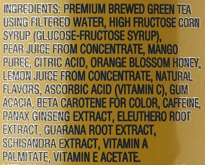 ARIZONA RX ENERGY HERBAL TONIC Vitamin-Infused Energy Tea – 23 FL OZ CANS – PACK OF 24