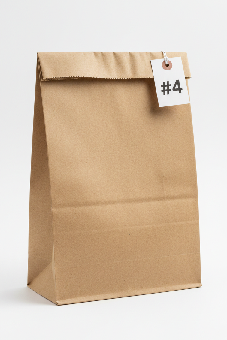 DEMAYA Brown Paper Bags 500 CT– Heavy-Duty Kraft Paper Lunch, Retail & Takeout Bags for Food Service & Everyday Use