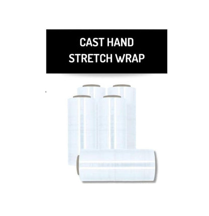Stretch Wrap Cast Hand Shrink Film, 12" x 1500', 70 Gauge (4 Pack)
