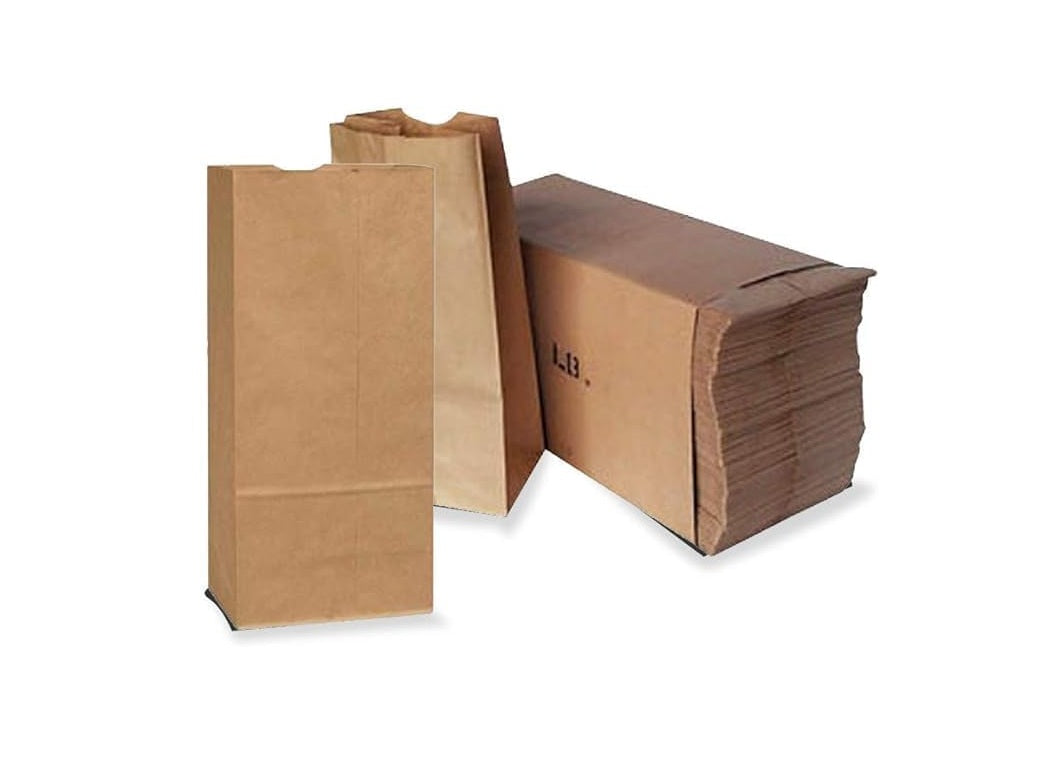 BROWN KRAFT PAPER LUNCH BAGS – 6 LB SIZE – 500 COUNT