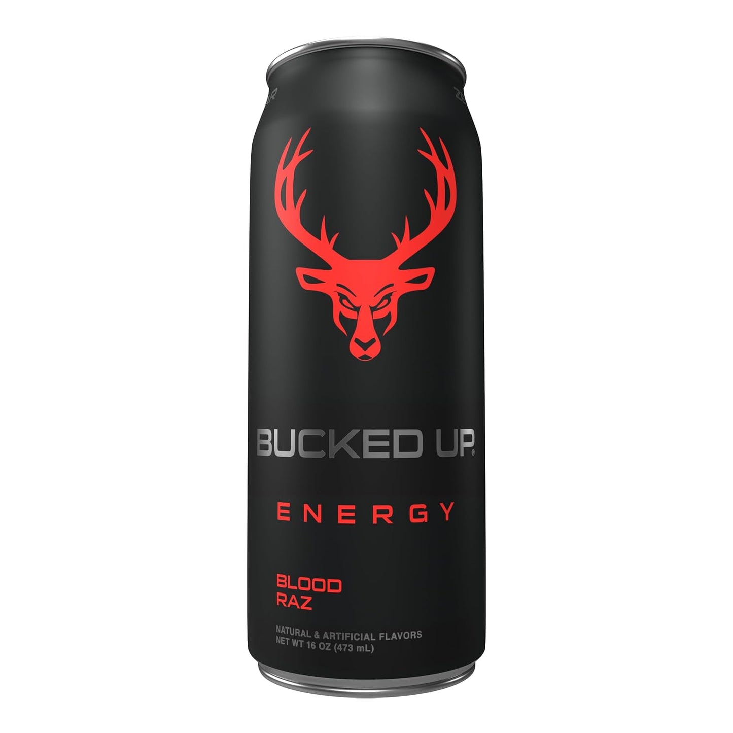 BUCKED UP ENERGY DRINK – BLOOD RAZ – 300 MG CAFFEINE – 16 FL OZ CANS – PACK OF 12