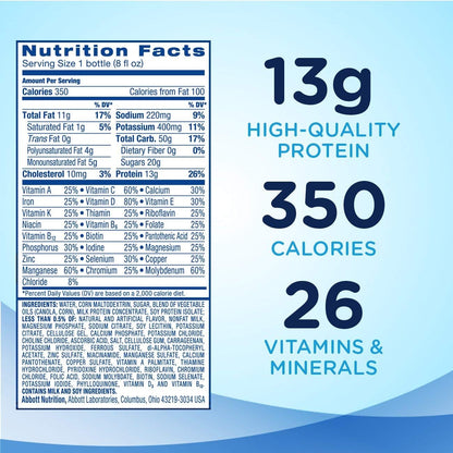 ENSURE PLUS THERAPEUTIC NUTRITION DRINK, VANILLA FLAVOR, 8 FL OZ BOTTLES (6 COUNT)